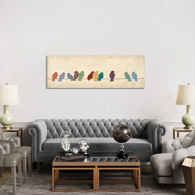 Reproduction d’art en couleurs assorties par Patricia Pinto-impression panoramique, H 60 po x l 20 po x P 1,5 po
