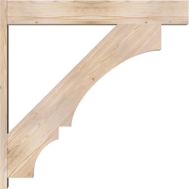 Bloc balboa rustique en bois rustique, P 36 po x H 36 po, Sapin Douglas de 7 1/2 po (lisse)