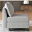 Siège de rangement simple sans accoudoirs en chenille Aurora-259932093