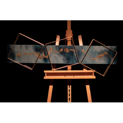 Handmade Glam Abstract Wall Decor on Metal