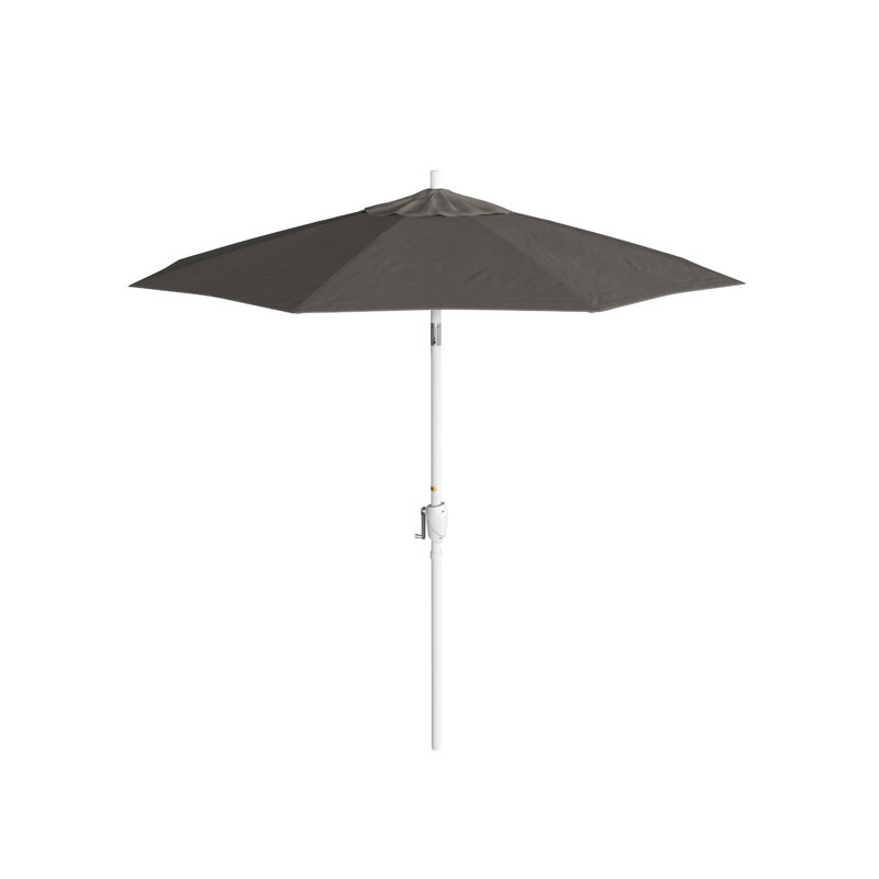 Parasol de marché 7,5', Gris, Toile gris anthracite Sunbrella®, Sunbrella®