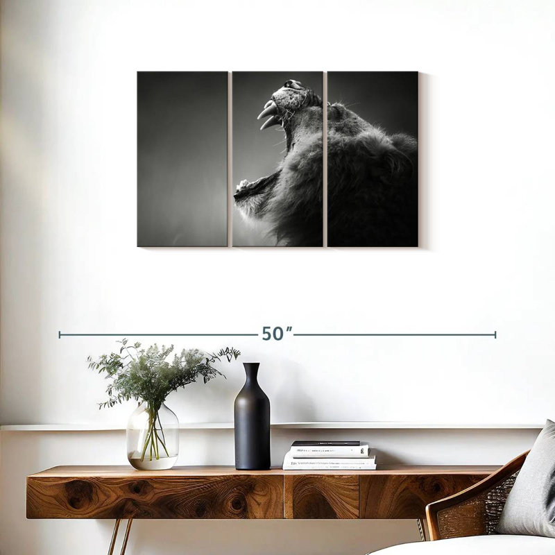 Lion Maw, 20" H x 33" W