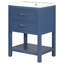 Meuble-lavabo 24 po avec lavabo supérieur, meuble-lavabo moderne avec 2 tiroirs et meuble-lavabo simple-1369644911