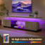 Meuble télé pour salon, meubles télé avec rangement à DEL, centre de divertissement pour téléviseur de 70 po ou moins-127325951-127325952