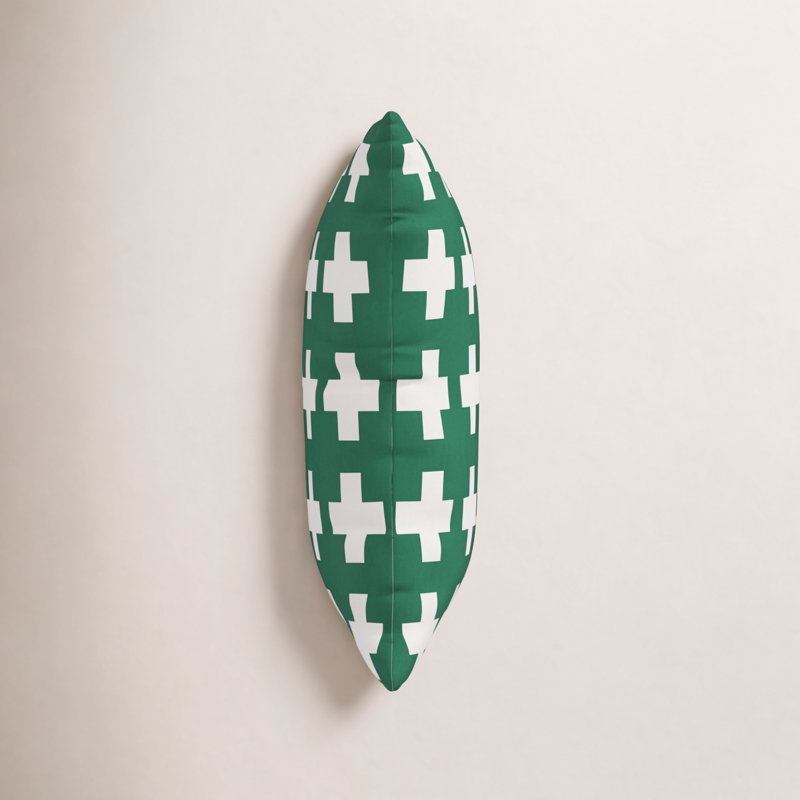 Coussin intérieur / extérieur Dema, 18 po x 18 po, Vert