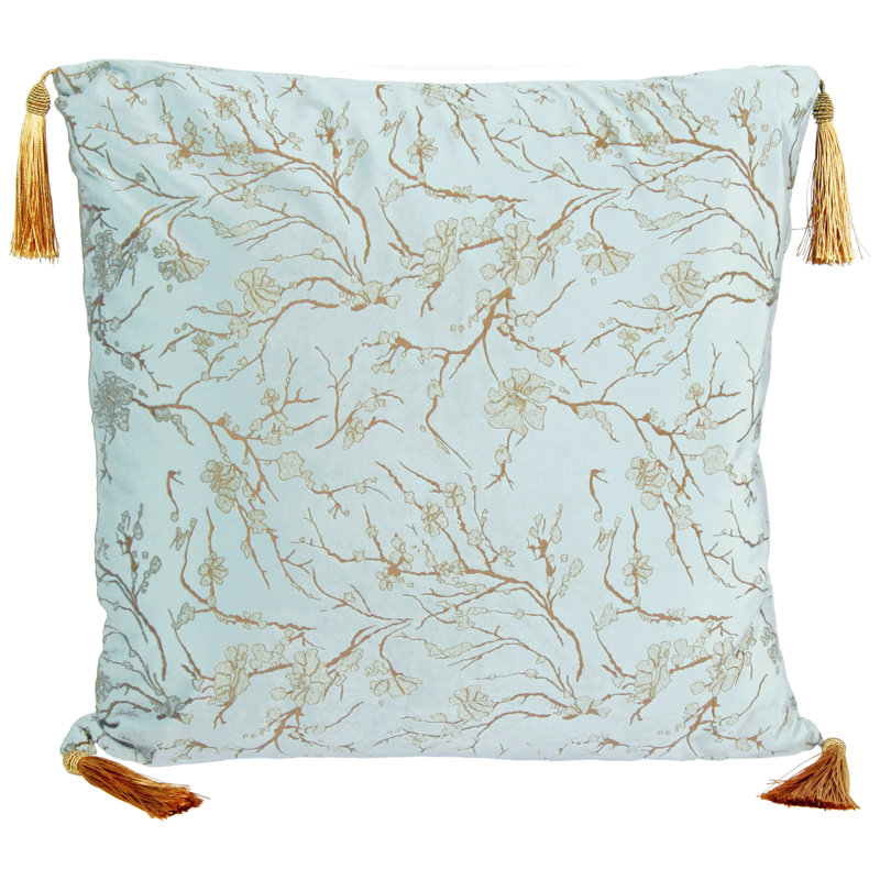 Hartline Floral Square Throw Pillow Cover