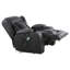 Bonded Leather Electric Recliner with Massager and Heating-1764396160