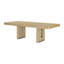 Table de salle à manger extensible avec base à double piédestal