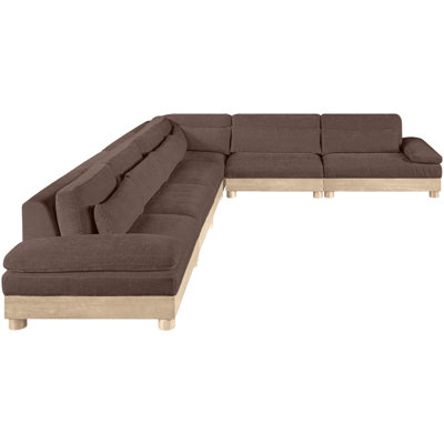 Turin 167.75" Chenille Fabric Upholstered 6Pc. Modular Sectional