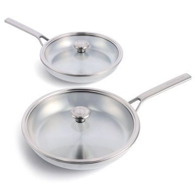 Stainless Steel Non-Stick Frying Pan Set