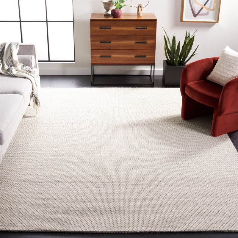 Marina Handmade Flatweave Ivory Area Rug, Rectangle 244 x 305cm