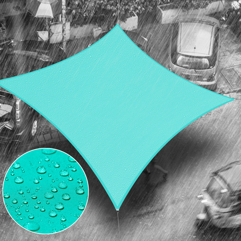 Voile d'ombrage carré imperméable Royal Shade, Turquoise, 9,5 pi x 9,5 pi