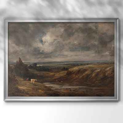 Branch Branch Pond, Hampstead Heath-John Constable - Toile tendue avec châssis, c. 1824 - 1825