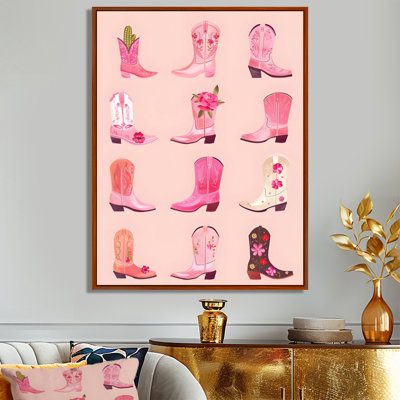 Cowboy Boots Assortment - Cowgirls Wall Art