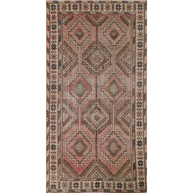 Distressed TraditionalArea Rug 4x8