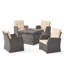 Calgary 4 - Person Patio Conversation Set with Cushions
