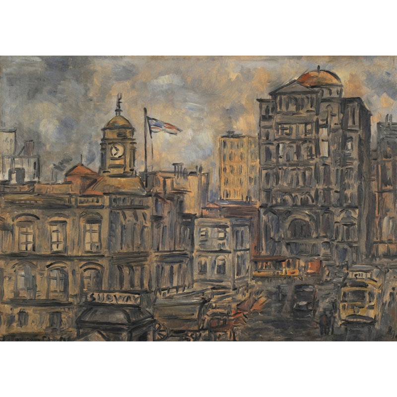 Hôtel de ville (NY) (1942), H 24 po x l 32 po
