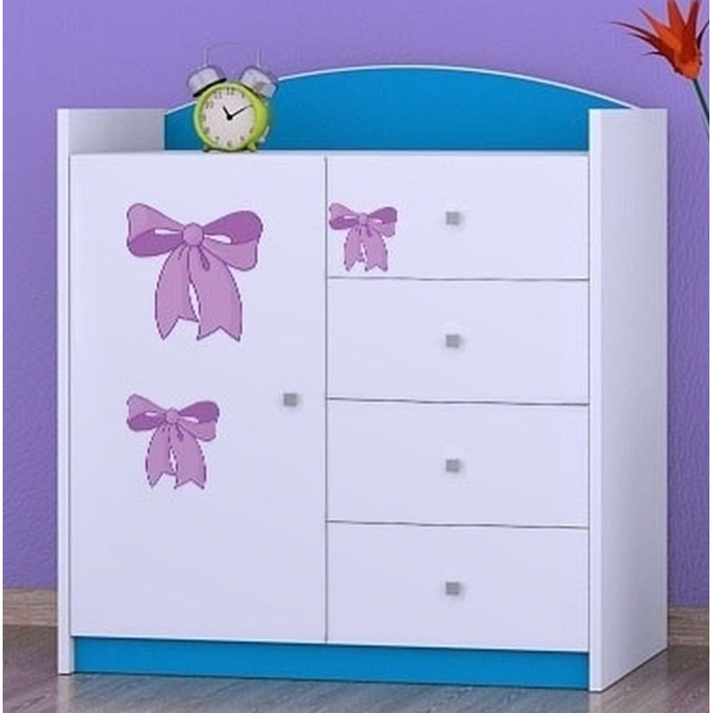 Neuman Kids 4 - Drawer Combo Dresser, Blue