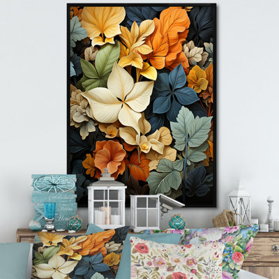 Feuilles d'automne, palette en sourdine - impression