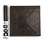  Base de parasol de patio carrée en résine 42 lb, bronze