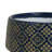 Hea Decorative Planter, Blue Gold Moroccan Pattern Footed Bowl, 10 Inch
