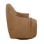 Gisele Leather Swivel Club Chair