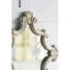 Miroir artistique 30 po x 23,5 po à losanges blancs, miroir décoratif pour le salon, l'entrée, la chambre à coucher, le bureau