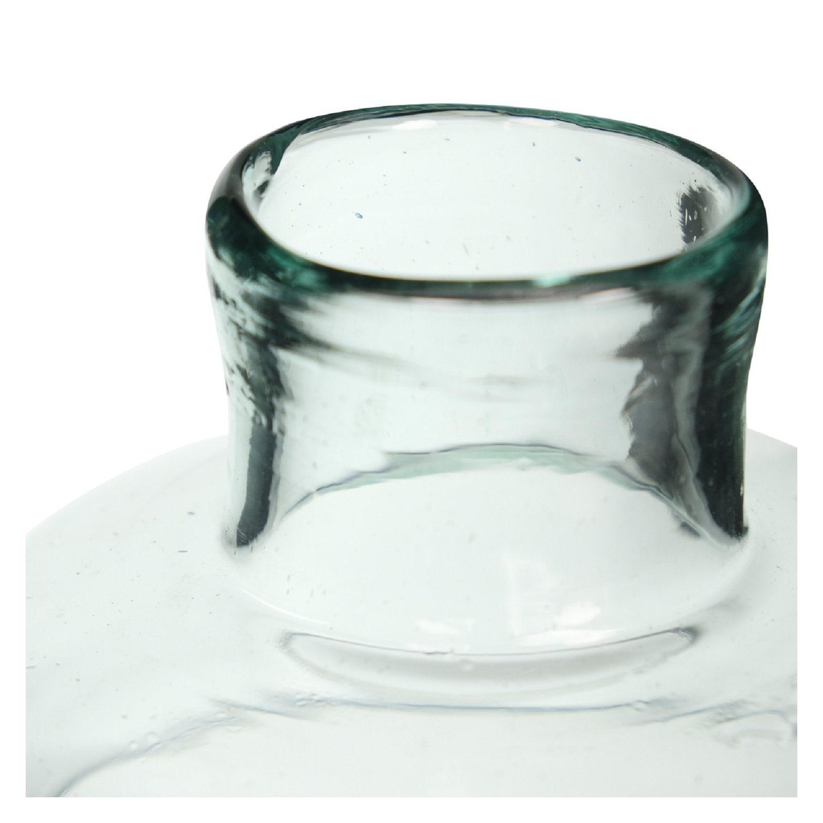 Denise Recycled Glass Vase Clear Dia 7.9"