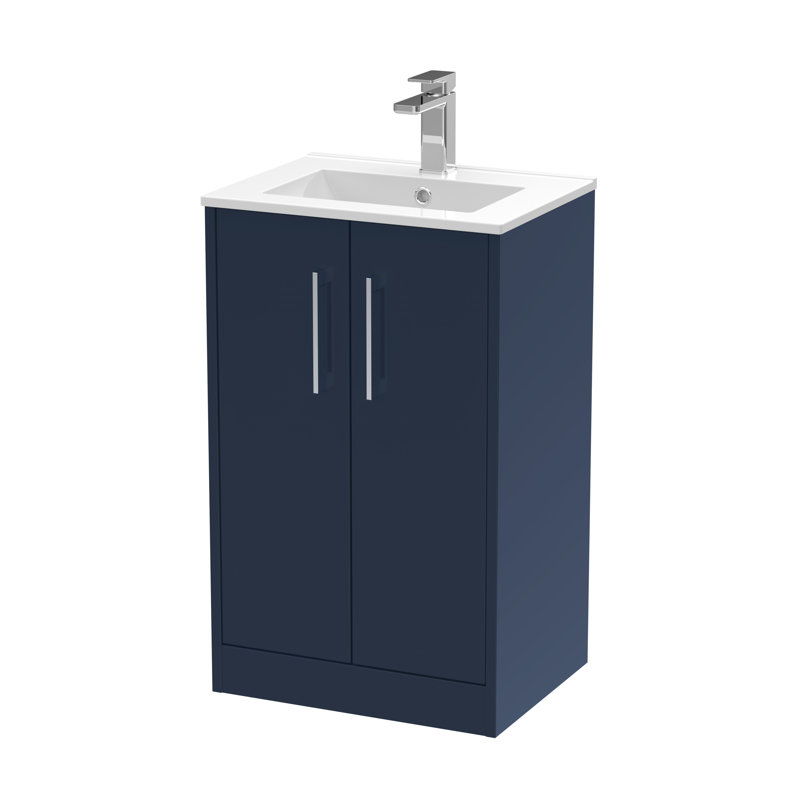 Juno 500mm Single Bathroom Vanity with Drop In Vitreous China Basin