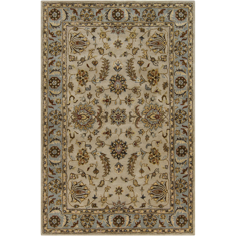 Tapis brun et brun clair en laine touffeté à la main Rodanthe