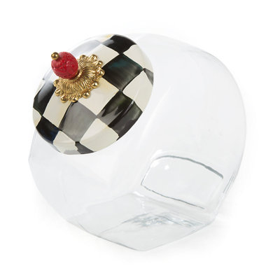 Courtly Check Cookie Jar with Lid