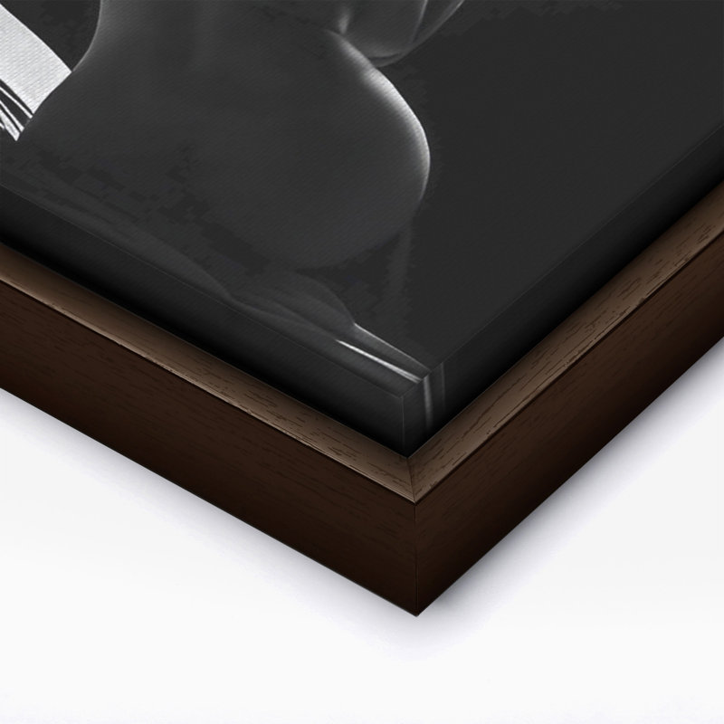 Boudoir, Canvas, 24"H x 32"W, Brown Framed
