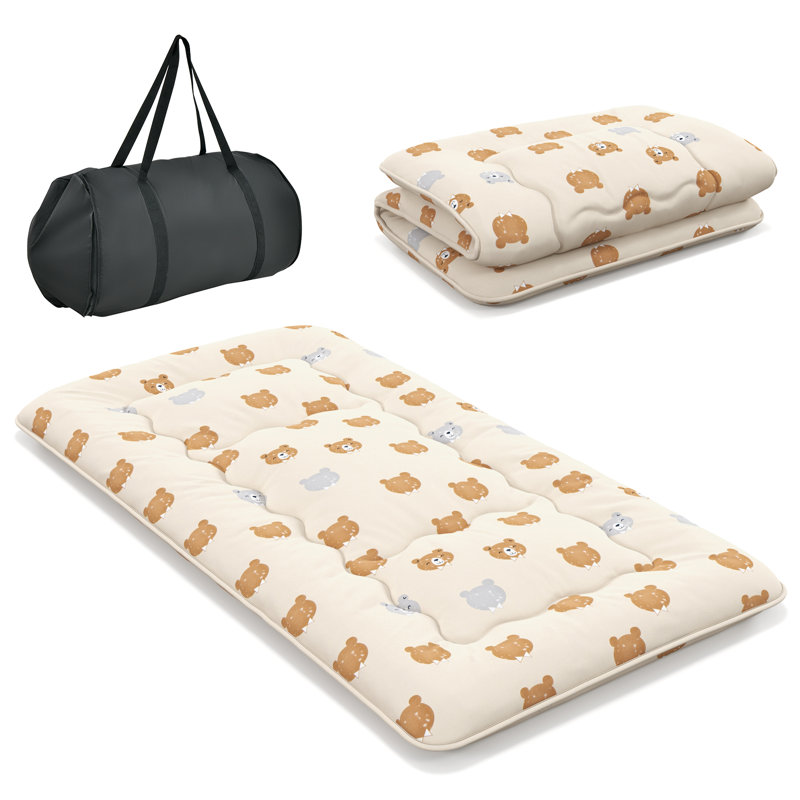 Matelas de futon japonais 4 po Liviu, Simple