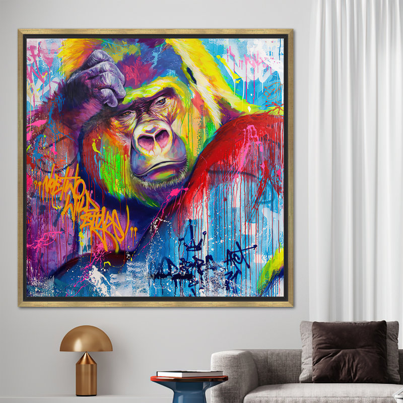 Print on Canvas, Gold Floater Framed, 30 cm H x 30 cm W