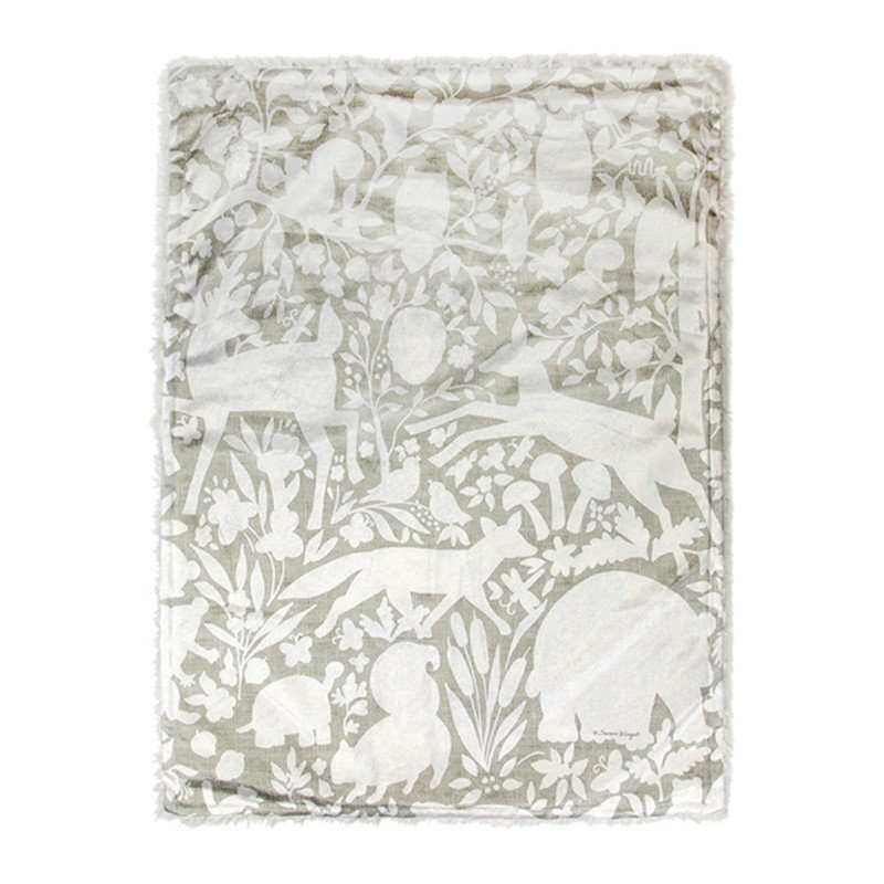 Couverture manuelle en toile de jute 30 x 40 pouces White Woodworkers & Weavers