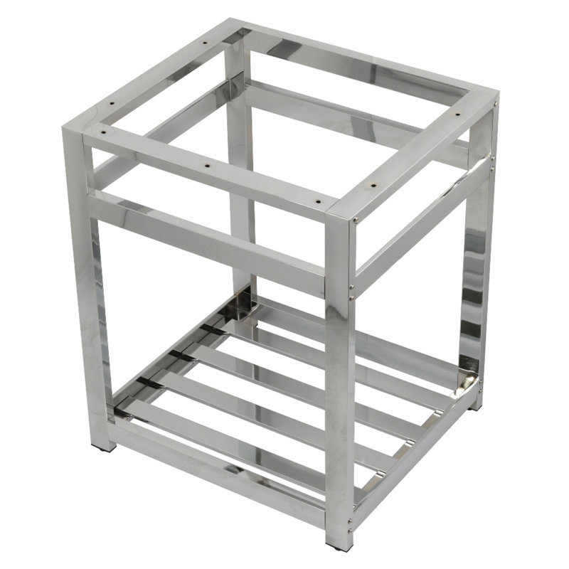 Polished Chrome 25" x 22" Steel Console Sink Base