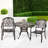 Nadal Round Outdoor Bistro Table Yes , 41.3 " W 41.3 " D