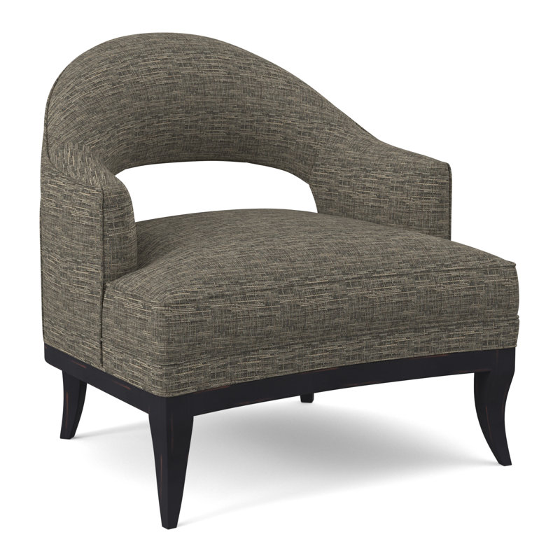 Fauteuil Mariposa, Ébène rétro, Viscose brume blanche