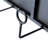 Black Metal Wall Mounted Wine Rack Cabinet with Glass Holder & Bottle Shelves