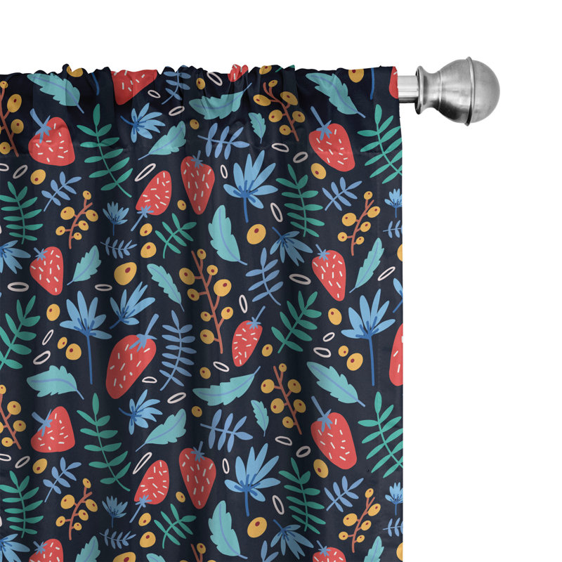 Rideaux de jardin 4 panneaux Ambesonne, L 56 po x L 84 po