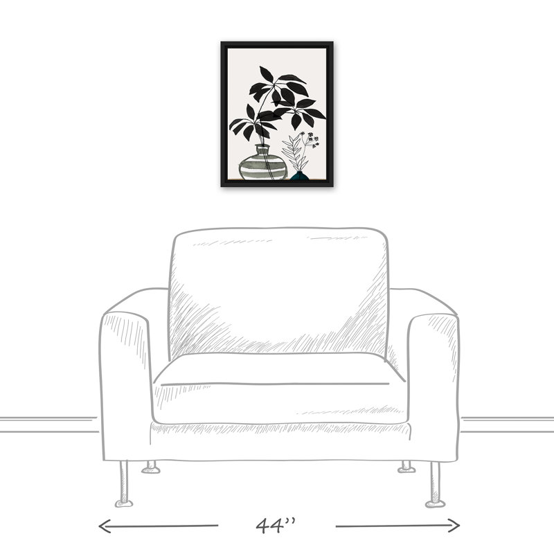 Modern Foliage, reproduction d'art sur toile, H 17,75 po x l 13,75 po