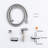 Bidet Spray For Toilet Use - Handheld Rust Efficient Hygiene Silver Cleaning Metal