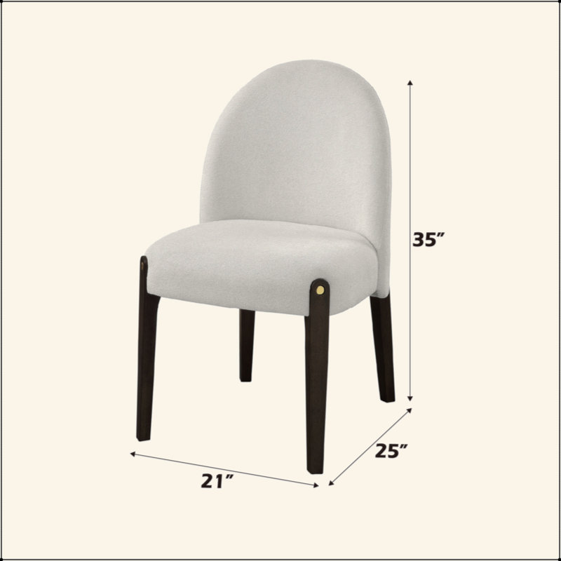 Ensemble de 2 chaises d'appoint Clayten, Beige