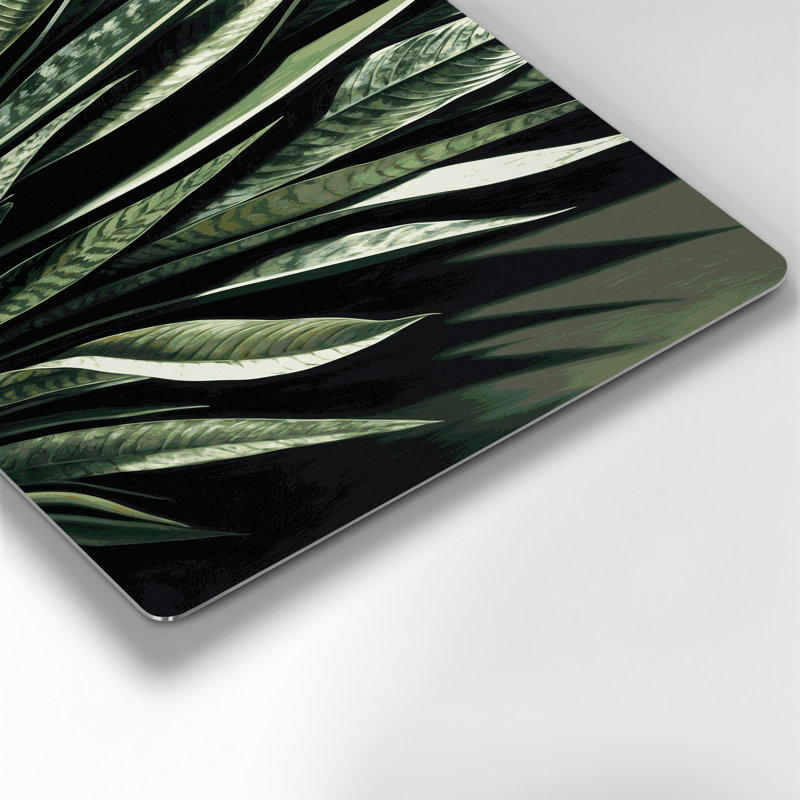 Art mural en métal Botanical Snake Plant, H 20 po x l 24 po