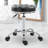 Gardea Swivel Upholstered Adjustable Height Counter Stool with Metal Frame