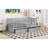 Wood Daybed With Fence Guardrails And 2 Drawers, Split Into Independent Floor Bed With Daybed-433976544-433976559