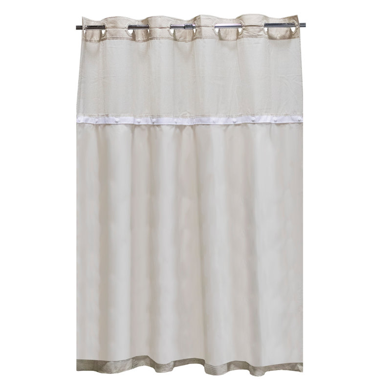 Hookless Peva  70" x 54" Replacement Liner in Frosty, Frosty, 54" H x 70" W