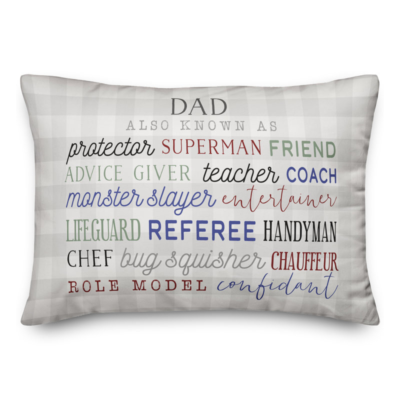  Dad Jobs Outdoor Rectangular Pillow Cover & Insert