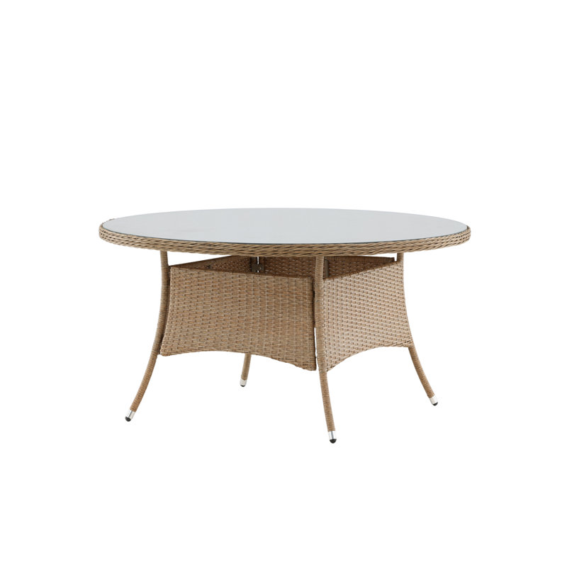Adhelin Round Outdoor Dining Table , 140cm cm W 140cm cm D