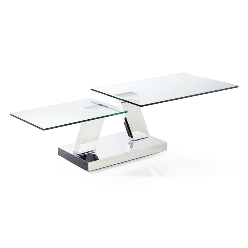Table basse extensible Hughley, Argent